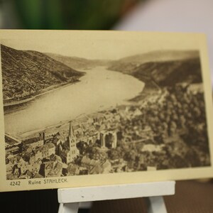 Antique Stahleck Castle, Bacharach, Allemagne - Carte postale allemande - Inutilisé
