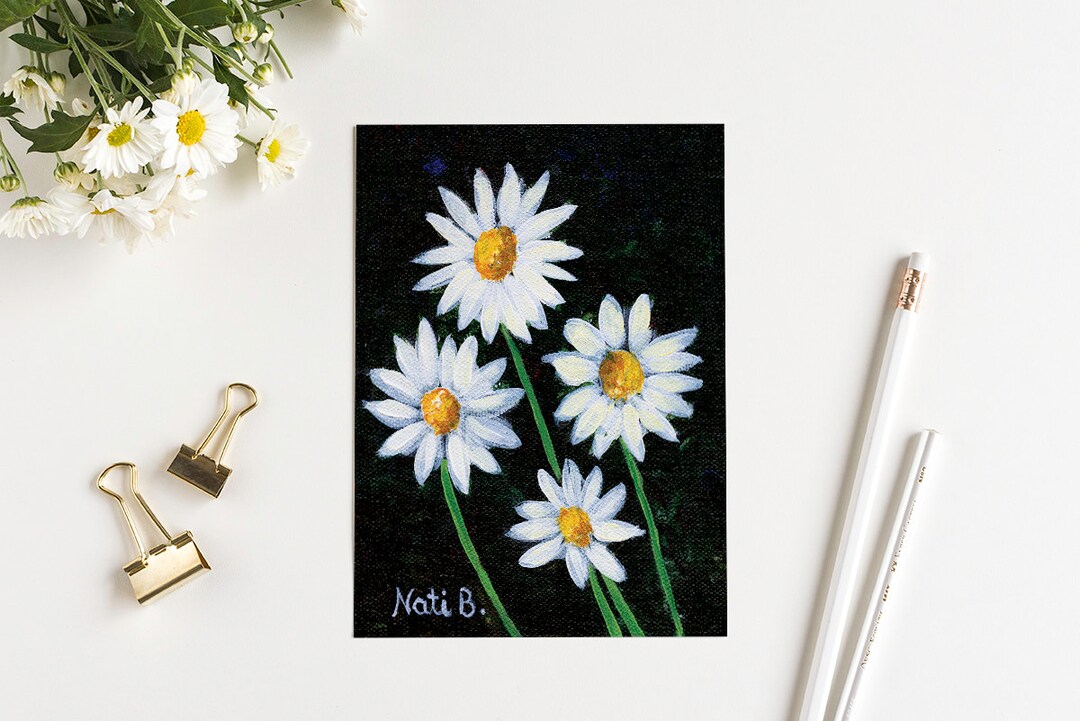 White Daisies Card | Greeting Card | Blank Inside | Any Occasion - Etsy