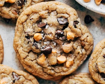 Dozen Gluten Free Peanut Free Tree Nut Free Butterscotch Chocolate Chip Cookies