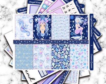 Vertical Weekly Sticker Kit - Ocean Queen