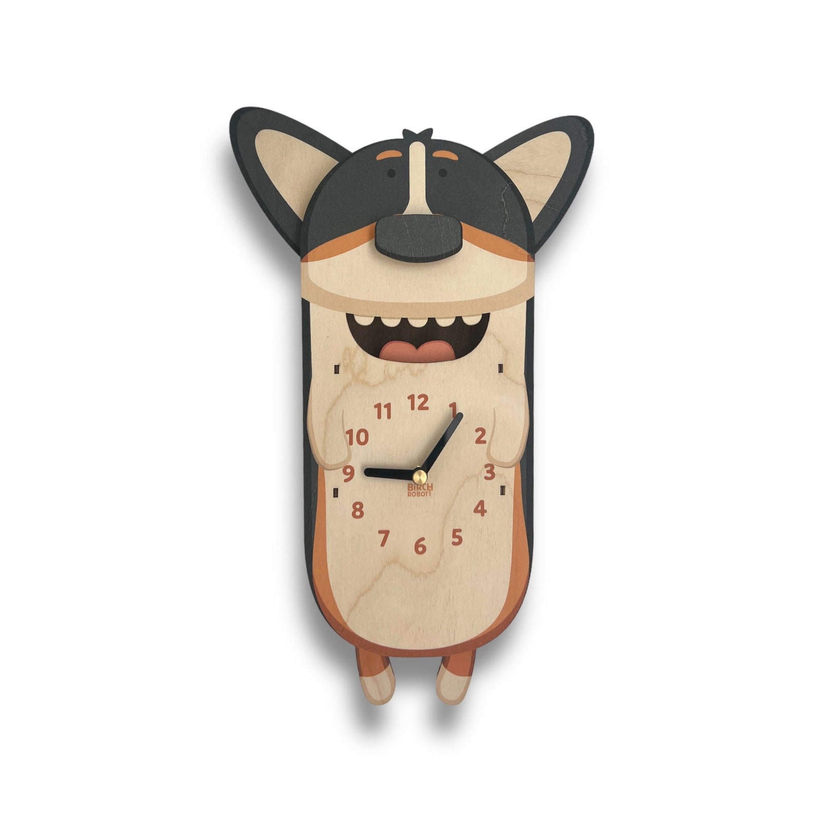 Corgi Pendulum Clock Corgi Clock Pembroke Corgi Gift for Corgi Lovers ...