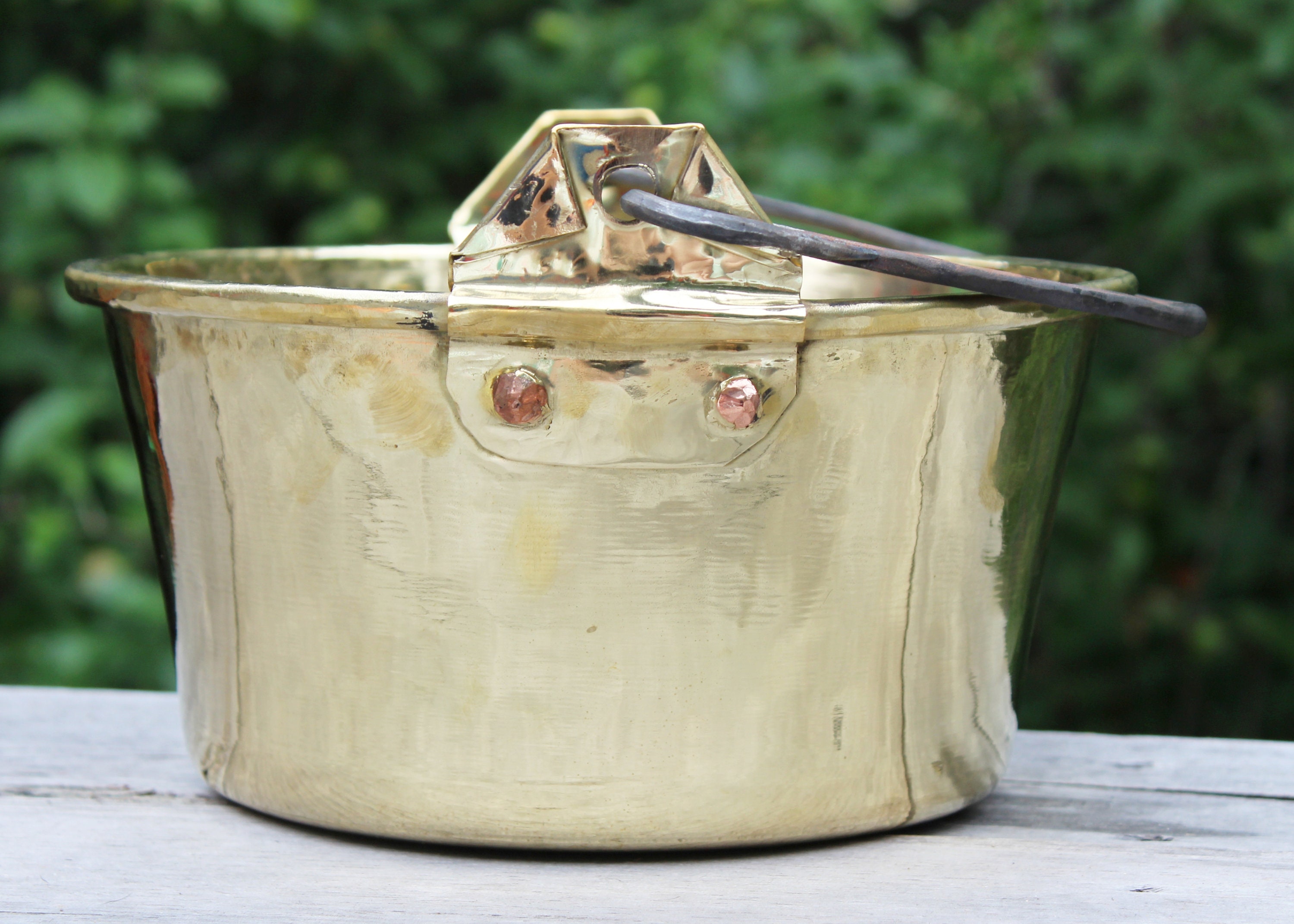 Reproduction 18th Century Brass Trade Kettle Etsy