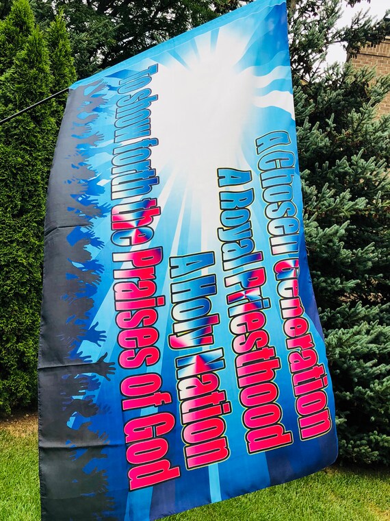 Worship Flag Chosen Generation Etsy