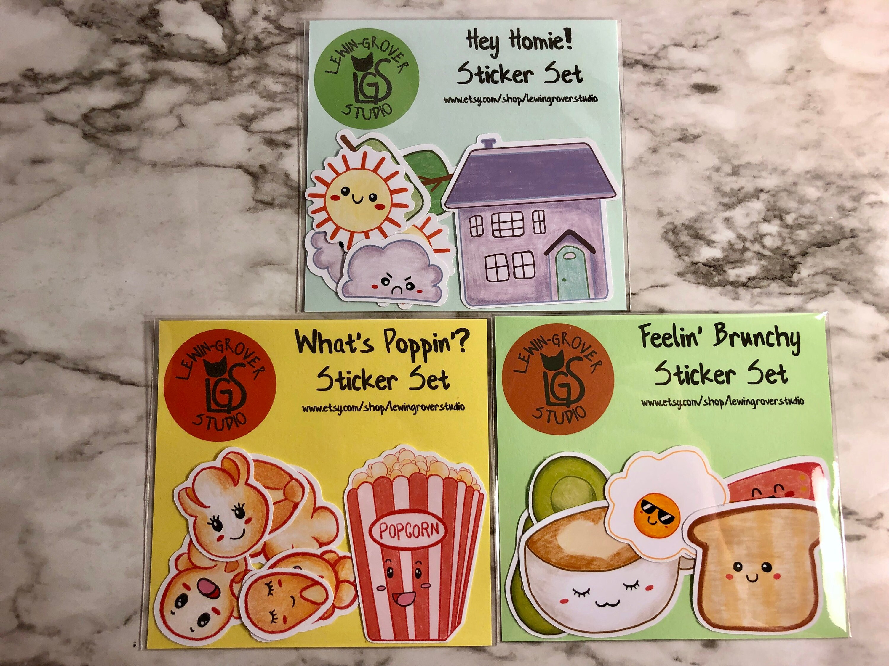 House Sticker Set Cute Sticker Set Weather Sticker Set Cute - Etsy