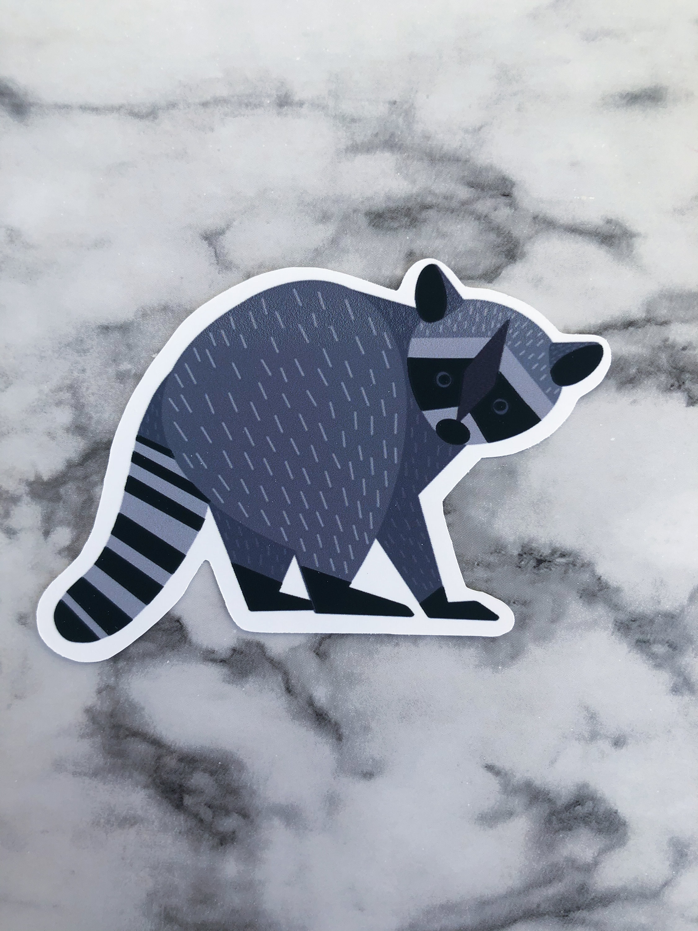 Raccoon Sticker Animal Sticker Cute Raccoon Cute Sticker | Etsy