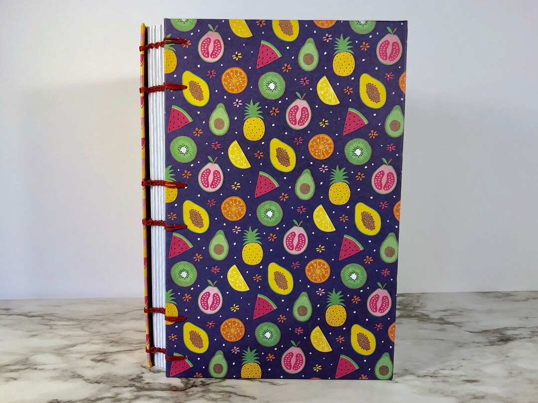 Pineapple Notebook Sketchbook Tropical Fruit Notebook Fruit - Etsy