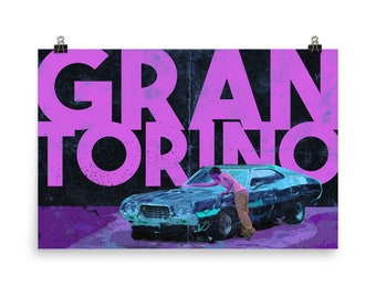 Clint Eastwood Poster Sur Toile De Gran Torino - Décoration Pour