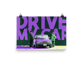 フランス版　DRIVE MY CAR ポスター　ドライブマイカー　映画ポスター 濱口竜介監督『ドライブ・マイ・カー』本ポスターが解禁！ | Fan's