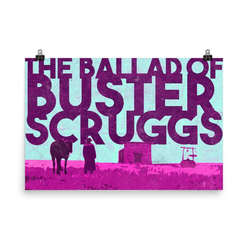The Ballad of Buster Scruggs Poster Etsy
