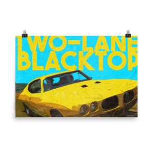 Two-Lane Blacktop Poster