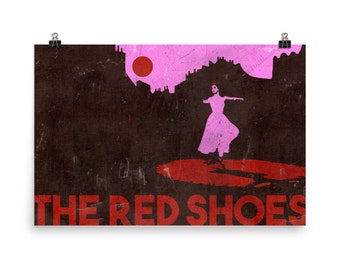 Cartel de los zapatos rojos