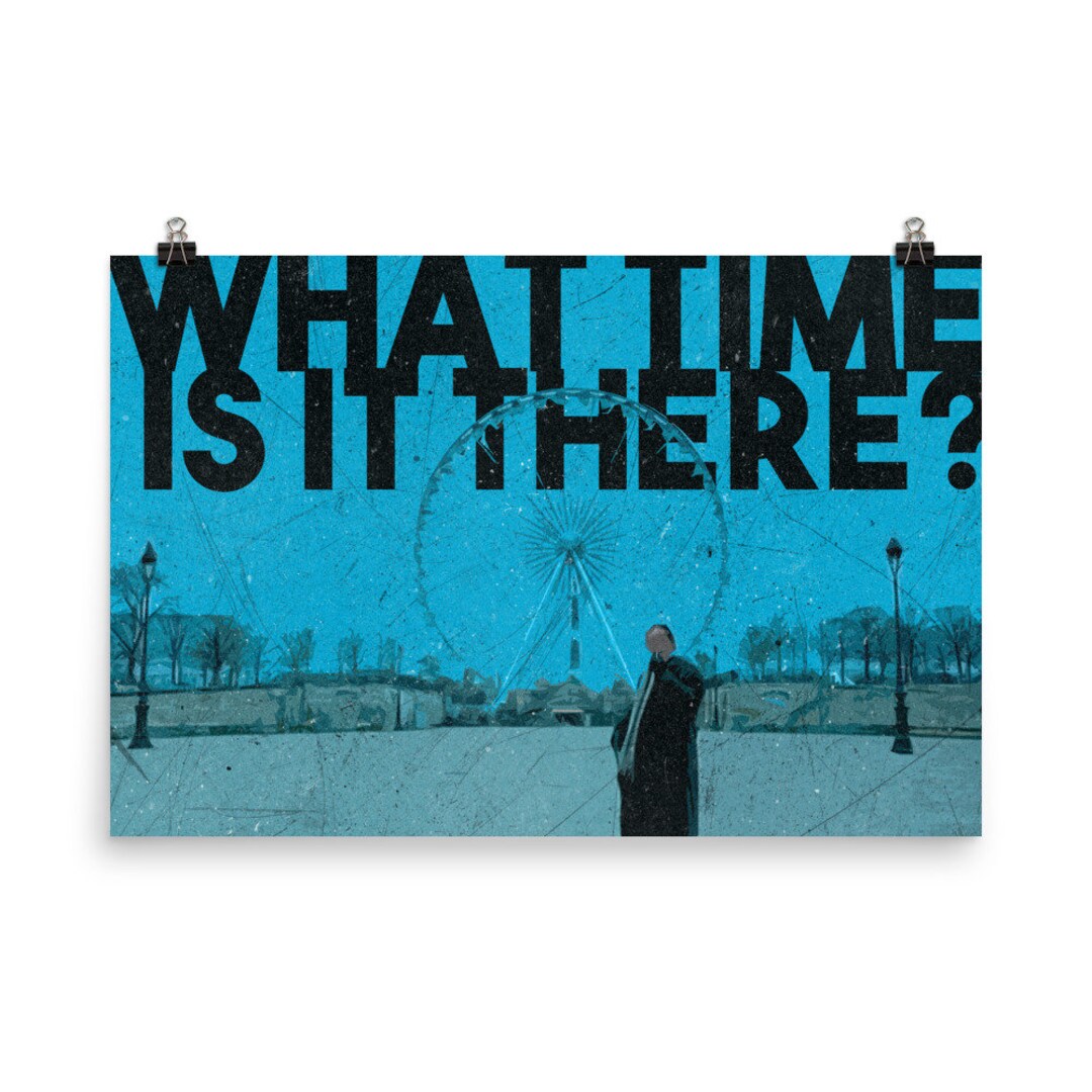 What Time is It There Poster Etsy