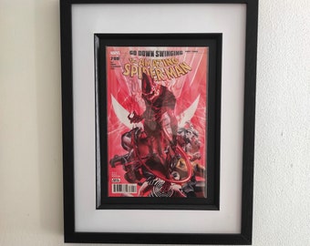 The Amazing Spider-Man Framed Comic Book - Superhero gift, Alex Ross art