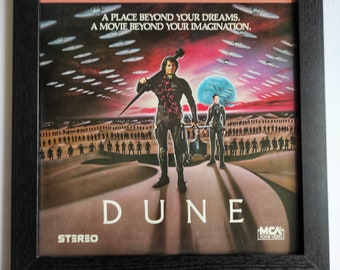 Vintage Dune Movie Laserdisc - Framed Collectible