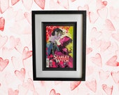 Scarlet Witch and Loki Romantic Framed Comic Book, Wanda Maximoff Thor
