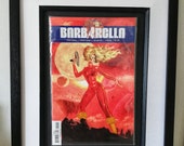 Barbarella #2 Framed Comic Book. Retro Futuristic.