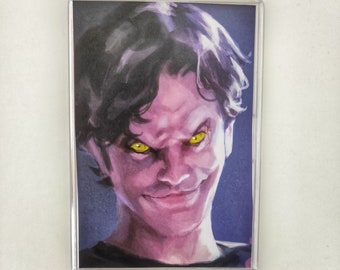 Vampire Xander Buffy Large Comic Book Fridge Magnet/Mini Frame, Unique Recycled Comic Book Gifts