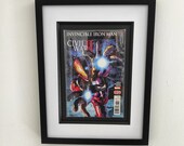 Iron Man Framed Comic Book - Iron Man Civil War 2 Superhero Wall Art