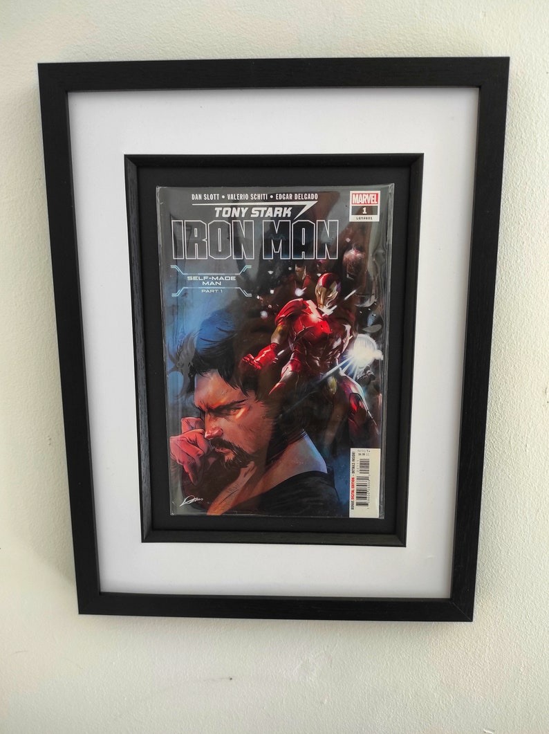 Tony Stark: Iron Man 2018 1 Framed Comic Book Superhero Wall Art image 2