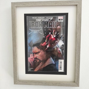 Tony Stark: Iron Man 2018 1 Framed Comic Book Superhero Wall Art image 5