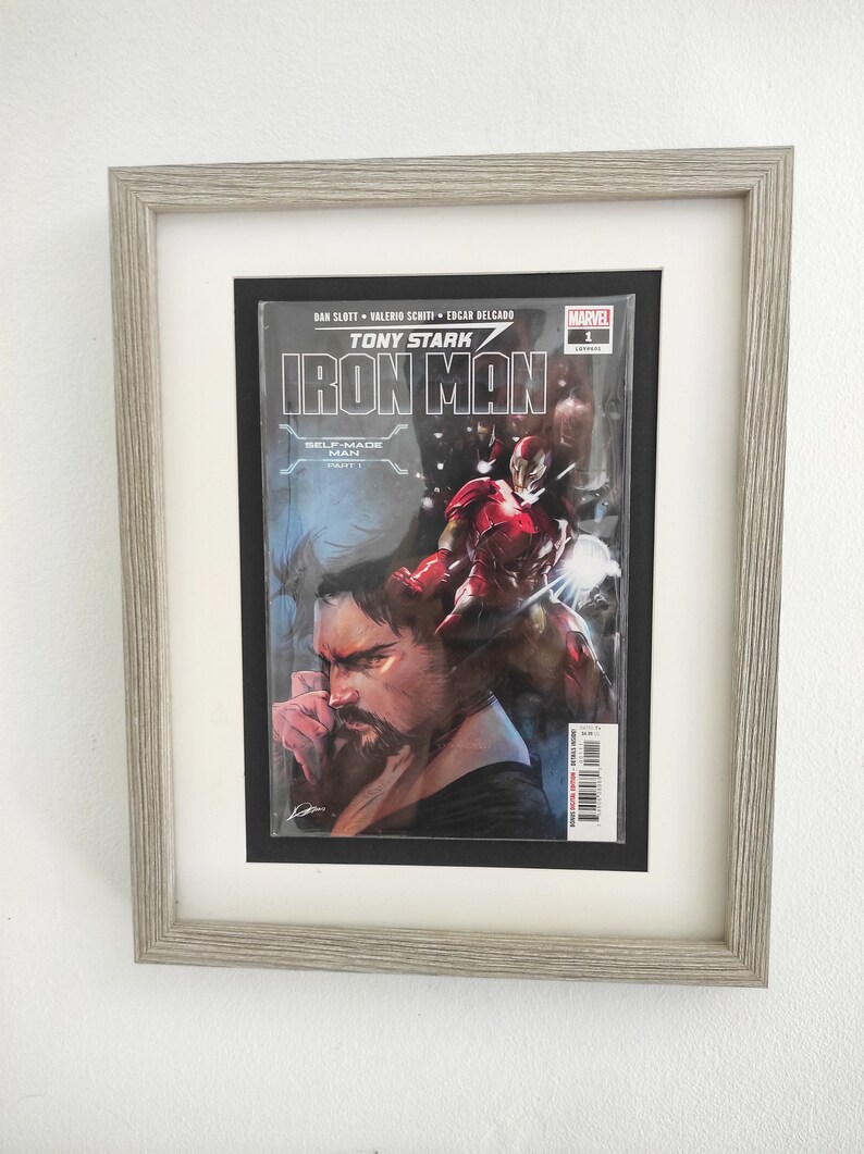 Tony Stark: Iron Man 2018 1 Framed Comic Book Superhero Wall Art image 5