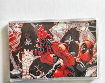 Deadpool Blood Original Large Comic Book Fridge Magnet/Mini Frame, Unique Recycled Comic Book Gifts