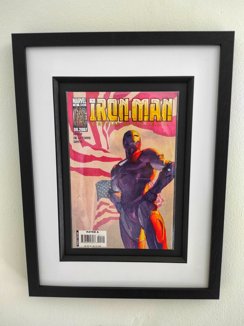 Iron Man Framed Comic Book Iron Man: Director of S.H.I.E.L.D. 2007 21 Superhero Wall Art image 2