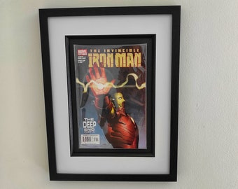 Invincible Iron Man Framed Comic Book - Science Fiction Wall Art