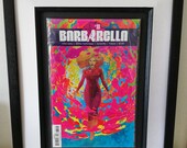 Barbarella #8 Framed Comic Book. Retro Futuristic.