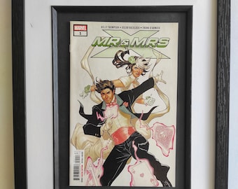 Mr and Mrs X #1 Framed Comic Book. Wedding Gift