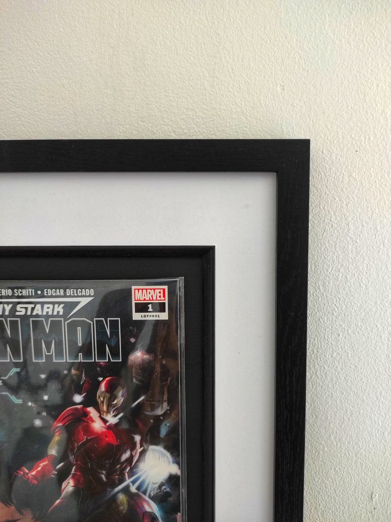 Tony Stark: Iron Man 2018 1 Framed Comic Book Superhero Wall Art image 3