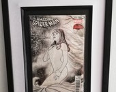 Spider-Man #1 Framed Comic Book Renew Your Vows  Sketch Cover