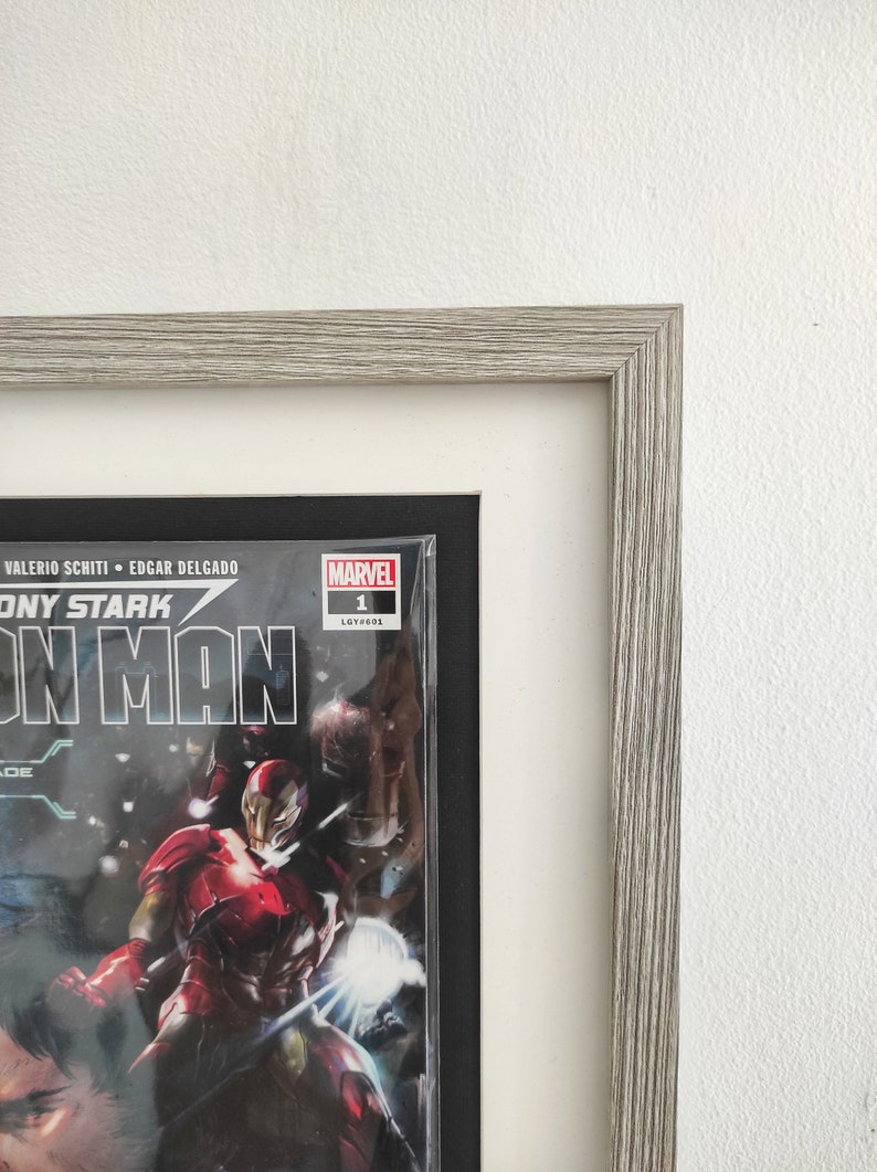 Tony Stark: Iron Man 2018 1 Framed Comic Book Superhero Wall Art image 6