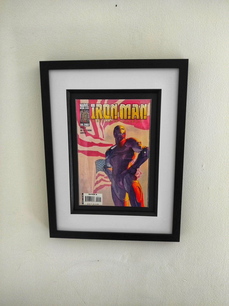 Iron Man Framed Comic Book Iron Man: Director of S.H.I.E.L.D. 2007 21 Superhero Wall Art image 1