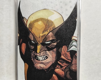 Wolverine Large Comic Book Fridge Magnet/Mini Frame, Unique Recycled Comic Book Gifts