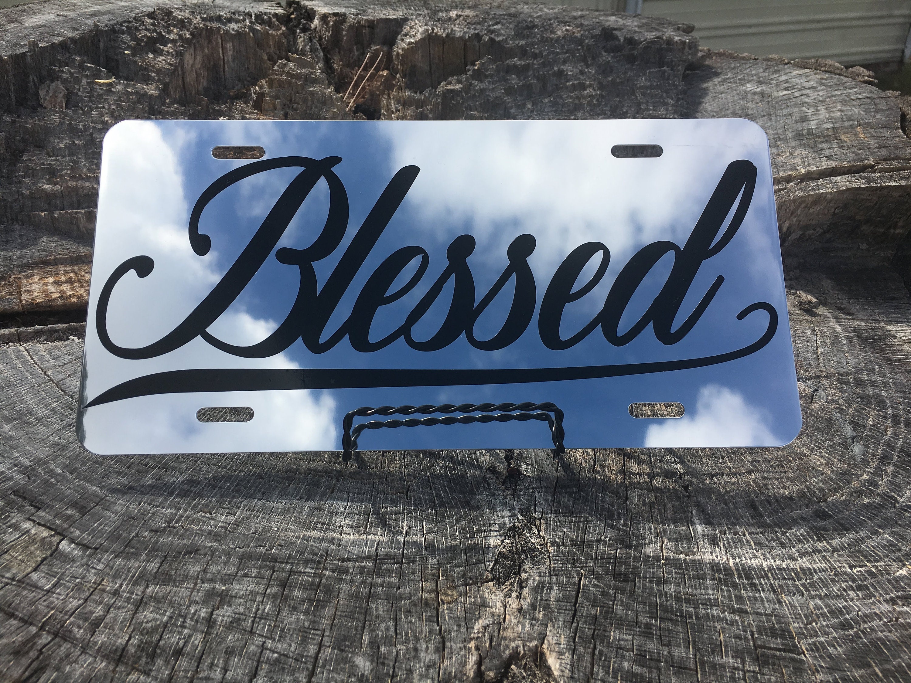 BLESSED Front License Plate Christian License Plate | Etsy
