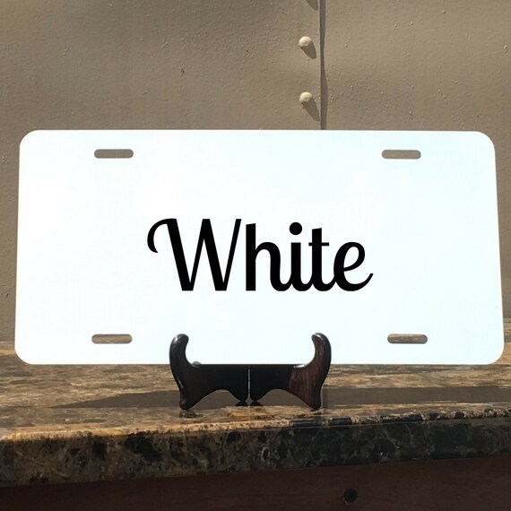 1 1 Six Unashamed Black Metal License Plate Frame Tag Holder