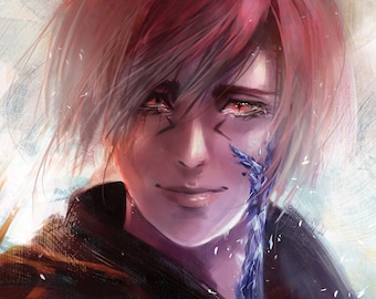 Crystal Exarch G'raha Tia Art Print - Final Fantasy XIV Fanart