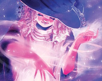 Star Witch Art Print: Magical Girl Anime Poster