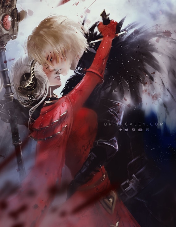 Dimitri and Edelgard Fire Emblem Three Houses Poster Etsy