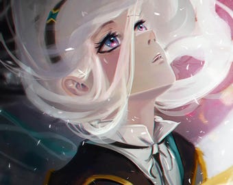 Firefly - Honkai Star Rail - Poster - Print - Painting - Fanart - Wall Art - 8.5x11, 12x18