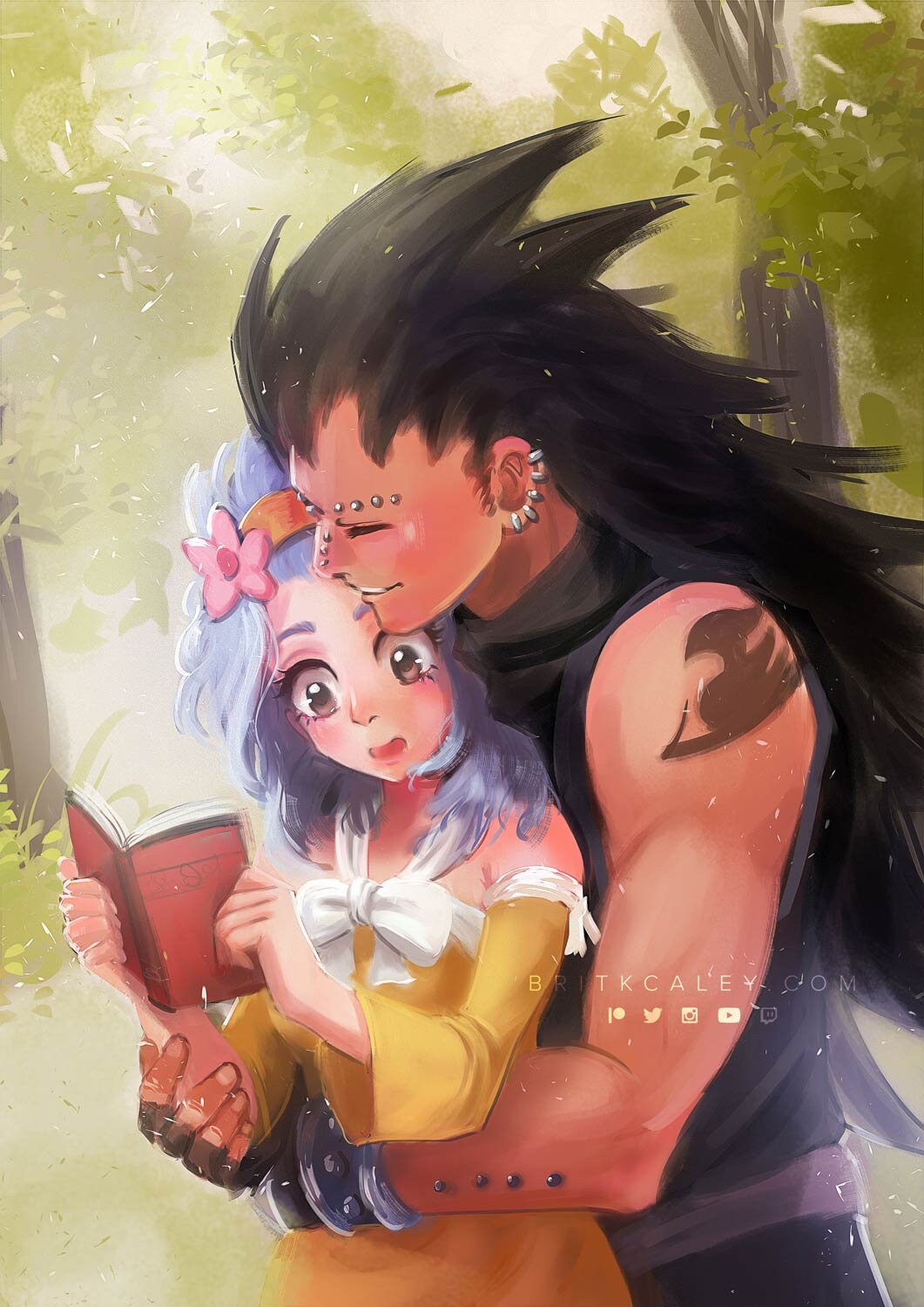 Gajeel x levy fan art