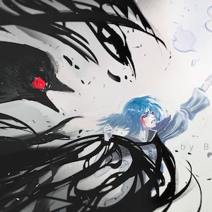 Meteion - Elpis Flower - Despair - Final Fantasy XIV - FFXIV - FF14 - art print - fanart - 4x6, 8.5x11, 12x18