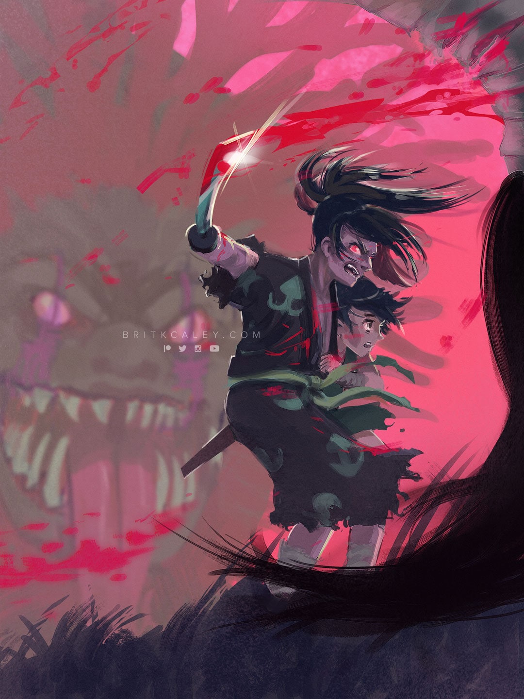 Hyakkimaru Art From The Anime Dororo – Paint By Number