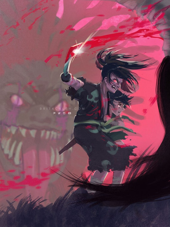 Dororo - Hyakkimaru - yokai - fanart - anime - manga - samurai - assassin -  fantasy - Painting - Poster - Wall Art - 4x6, 8x11 12x18 Print