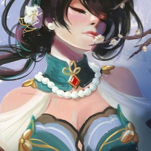 Ruan Mei - Honkai Star Rail - Poster - Print - Painting - Fanart - Wall Art - 8.5x11, 12x18