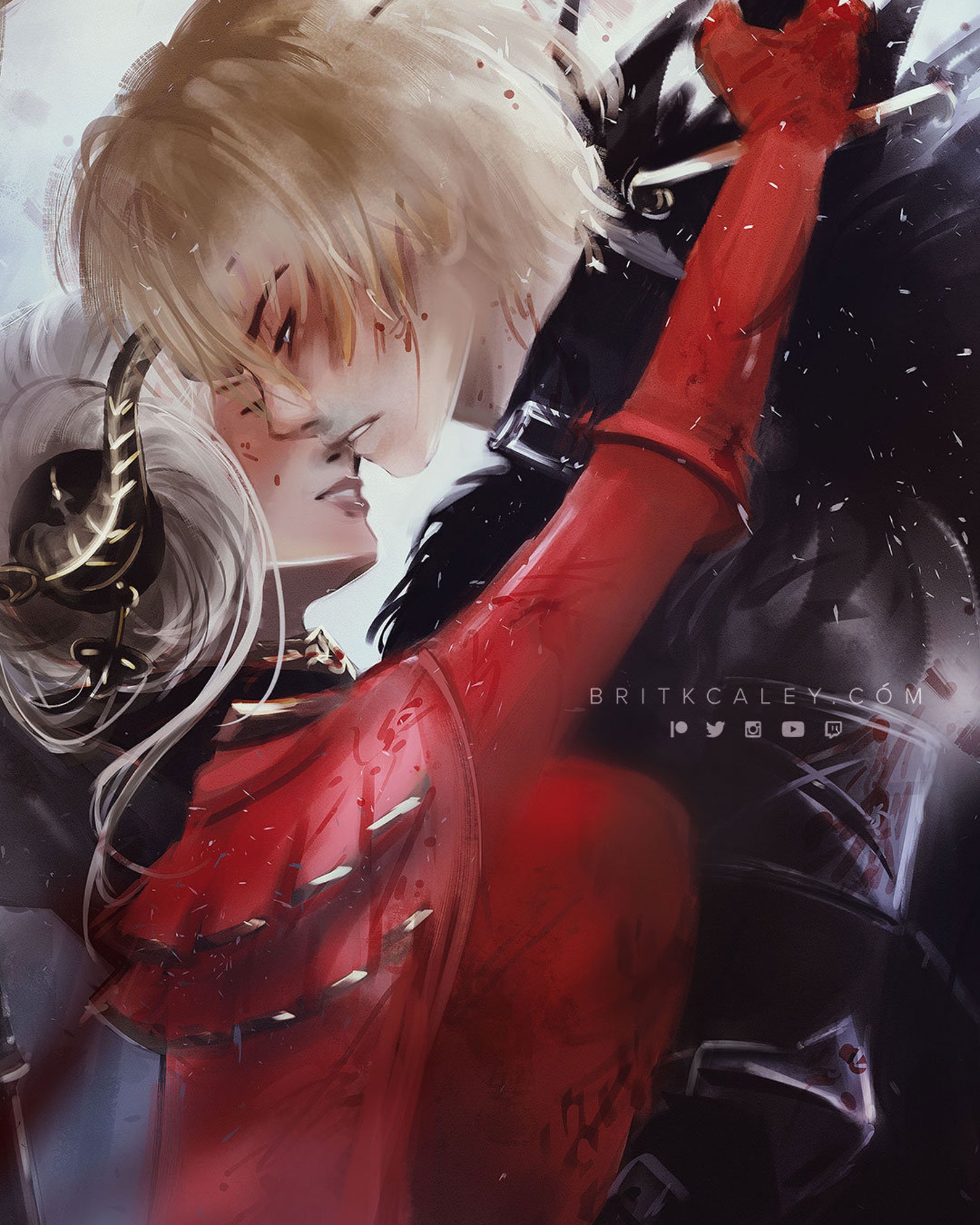Dimitri and Edelgard Fire Emblem Three Houses Poster Etsy