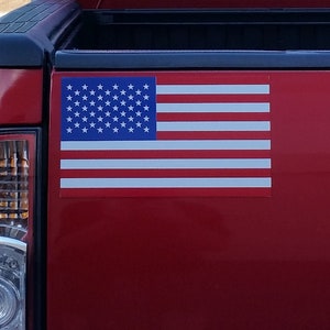 Imán de vinilo con la bandera estadounidense para auto, camión, casa rodante o refrigerador