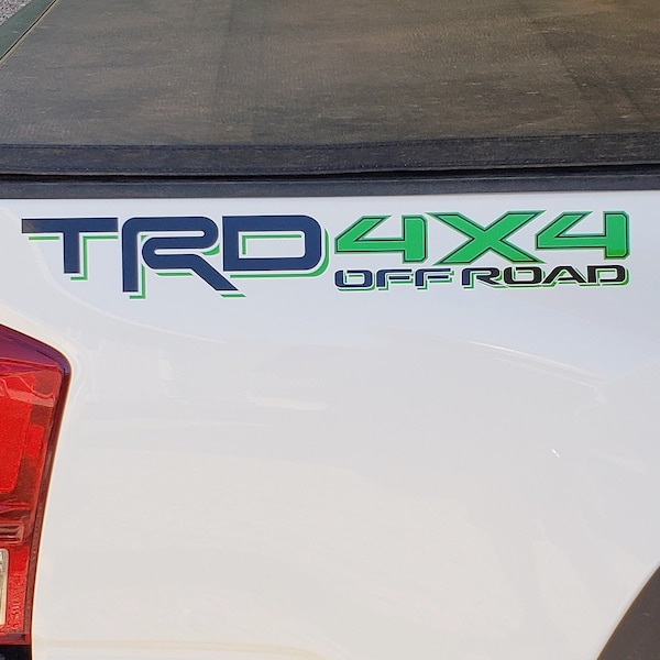 TRD 4x4 Offroad Bed Side Dual Color Decals (Pair)