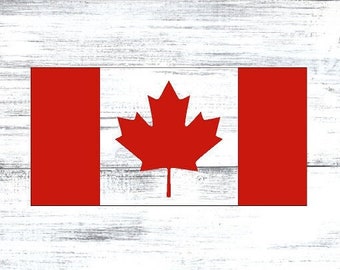 Canada/Canadian Flag Vinyl Sticker/Decal